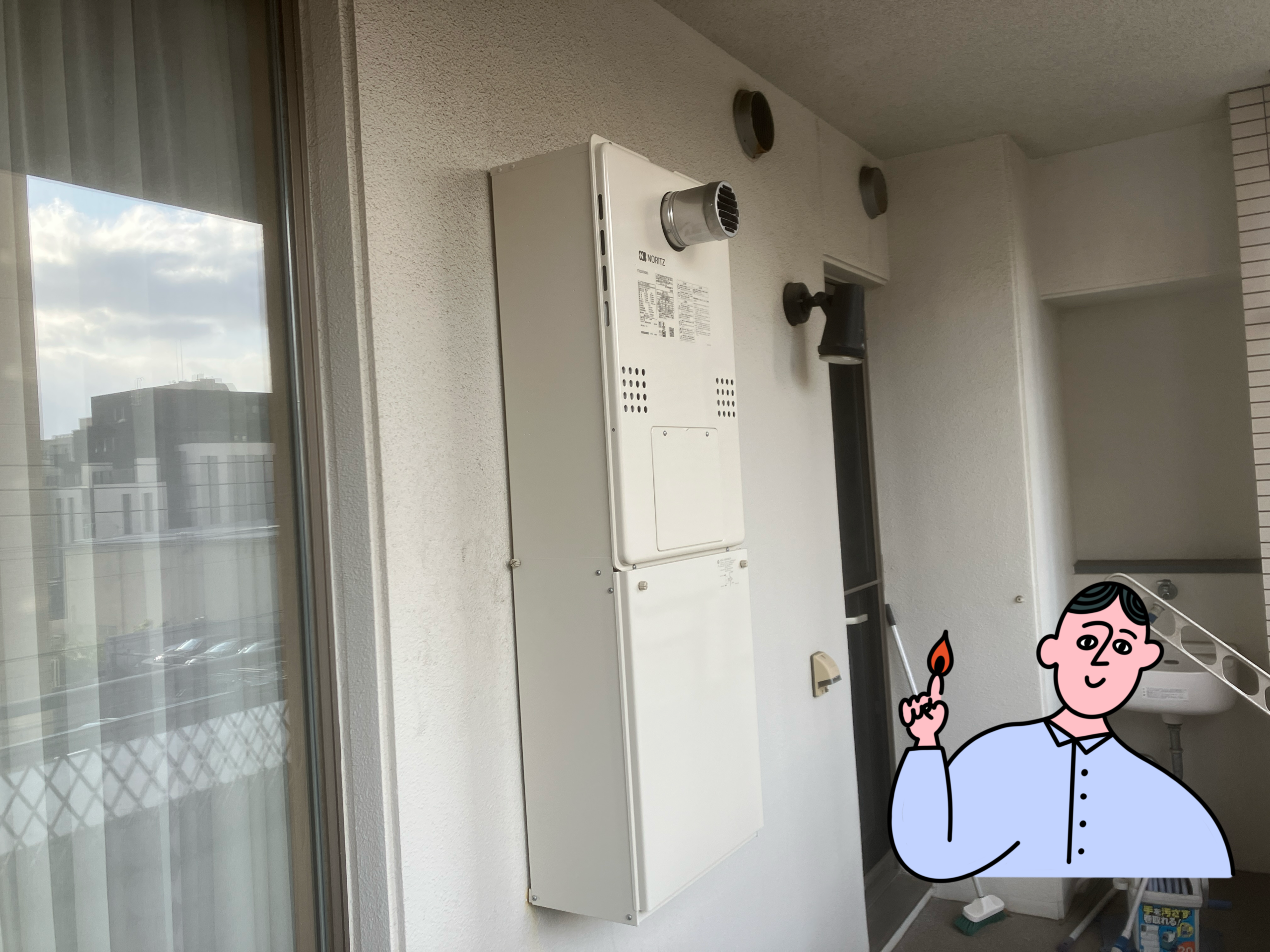 福岡市 ノーリツ製ガス給湯暖房機 取替工事 完了